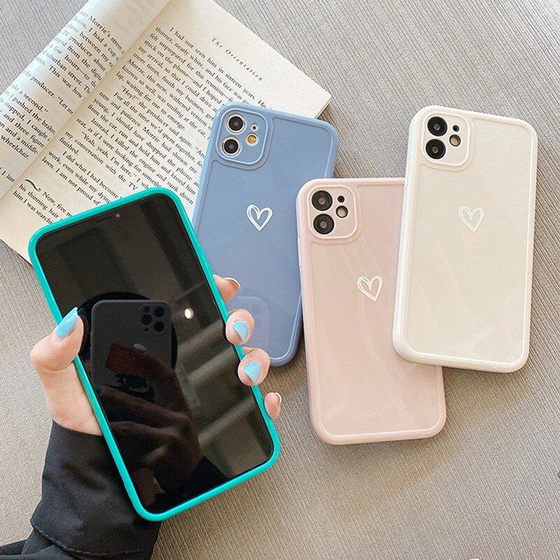 Hand painted love phone case