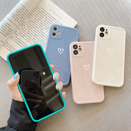 Hand painted love phone case