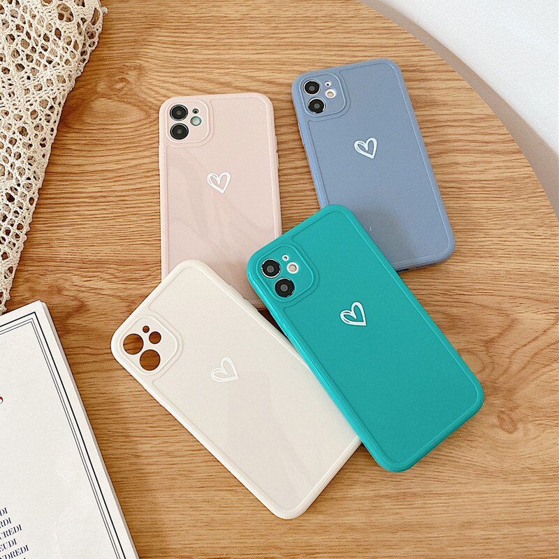 Hand painted love phone case
