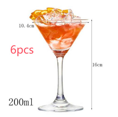 Creative glass cocktail glass