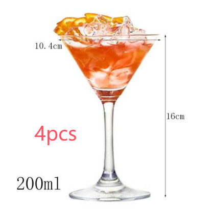 Creative glass cocktail glass